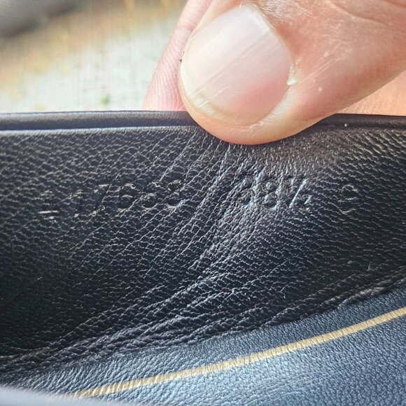 Gucci Women Sandal Ballet Black Shoe Black Leather Upper Made Italy Size 38.5 - Picture 13 of 13